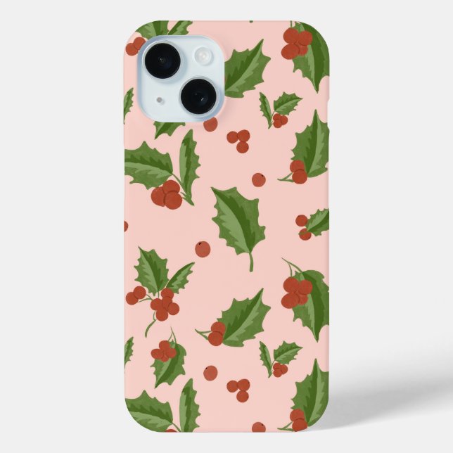 Festive Holly Berry Phone Case (Rückseite)