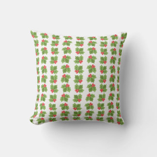 Festive Holly Répéter Coussin