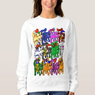 Festive Jolly Meowy Weihnachtskatzen Sweatshirt