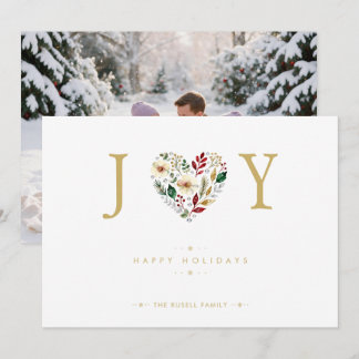 Festive Joy Botanische Herz Foto Weihnachten TMF26