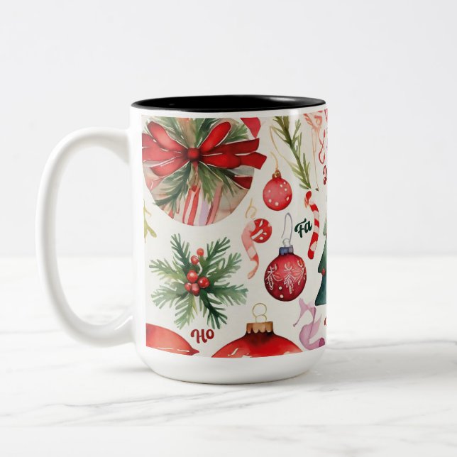 FESTIVE JOY CHRISTMAS CAFÉ MUG (Gauche)