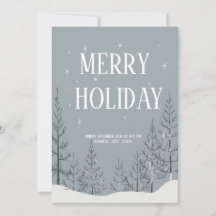 Festive Joyeux Fête Invitation