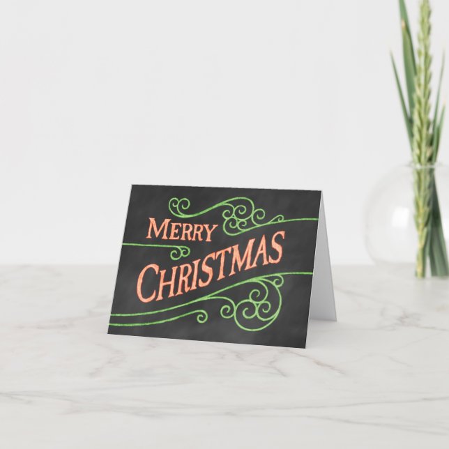 Festive Joyeux Noël Entreprise Carte de vacances (Devant)