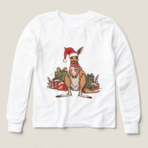 Festive Kangaroo Noël - Mignonne animal de vacance