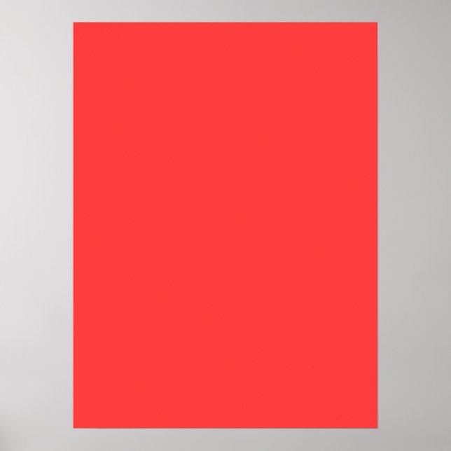 Festive, lebendige Korallenfarbe Poster (Vorne)