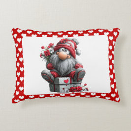 Festive Love Messenger Gnome "Heart and Presents"  Dekokissen