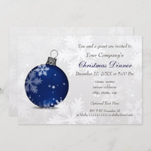 Festive Marine Corporate Fêtes Invitations