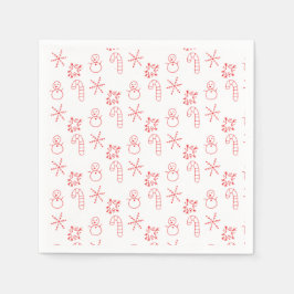 Festive Merry Christmas Napkin Serviette