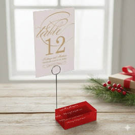 Festive Merry Christmas Text Mark Platzkartenhalter
