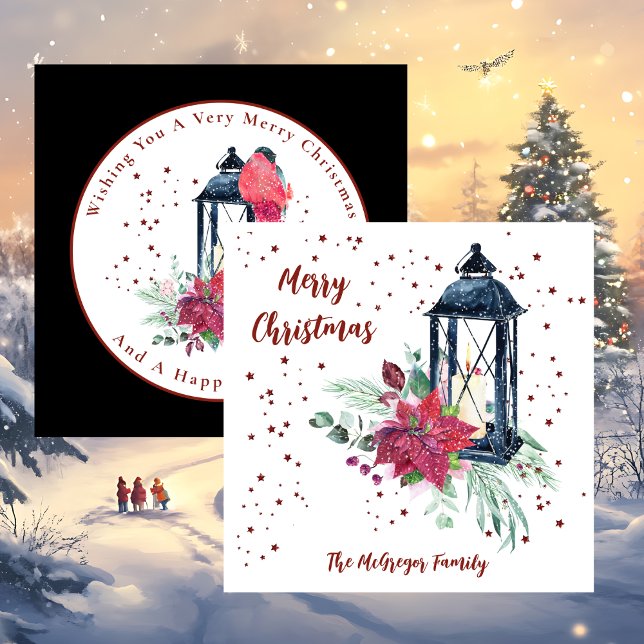 Festive Modern Christmas Card Karte (Festive Modern Christmas Card)