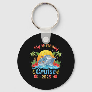 Festive My Birthday Cruise Ship Party 2025 Männer, Schlüsselanhänger
