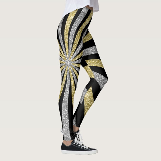 Festive Nouvel An Fête Leggings (Droite)