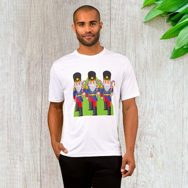 Festive Nutcracker Soldiers mit Candy Canes T-Shirt (Von Creator hochgeladen)