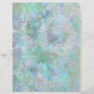 Festive Pastel Design Papier de scrapbooking Recyc