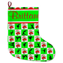 FESTIVE PERSONALISIERT BALLERINA CHRISTMAS STRUMPF