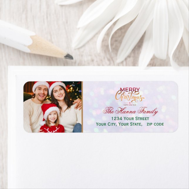 Festive Personalized Family Photo Merry Christmas (Insitu)