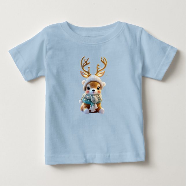 Festive Rentier Delight-Shirt Baby T-shirt (Vorderseite)