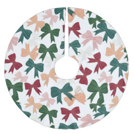Festive Ribbon Charm Polyester Weihnachtsbaumdecke