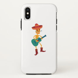 Festive Skeleton Guitar Player Case-Mate iPhone Hülle