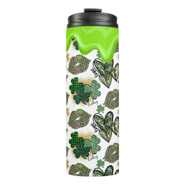 🍀 Festive St. Patrick's Day Design 🍀 Thermosbecher (Vorderseite)
