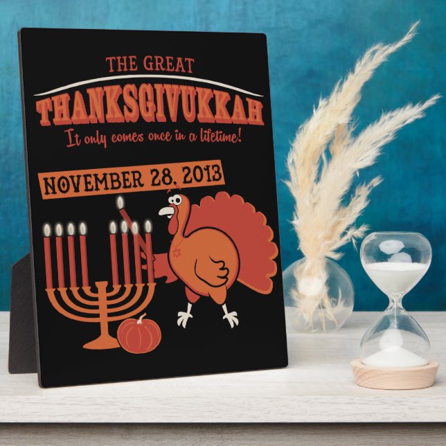 Festive 'Thanksgivukkah' Fotoplatte (Seite)