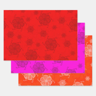 Festive Tropics Blumengeschenkverpackung RPO Geschenkpapier Set