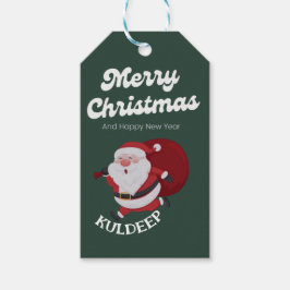 "Festive Vibes: Weihnachts- und Neujahrsjubiläum" Geschenkanhänger