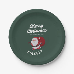 "Festive Vibes: Weihnachts- und Neujahrsjubiläum" Pappteller