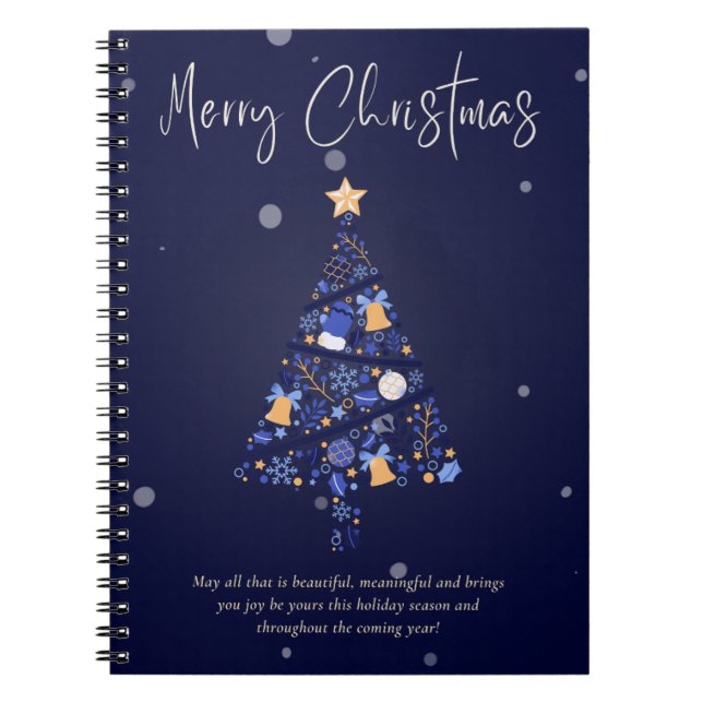Festive violet Carnet de Noël (Devant)