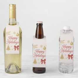 Festive Weihnachtsflaschenanhänger | Geschenk für Flaschenanhänger
