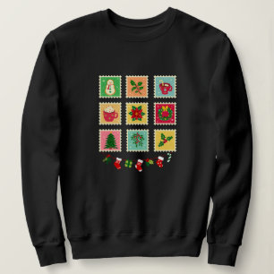 "Festive Weihnachtsstempel-Sammlung Sweatshirt