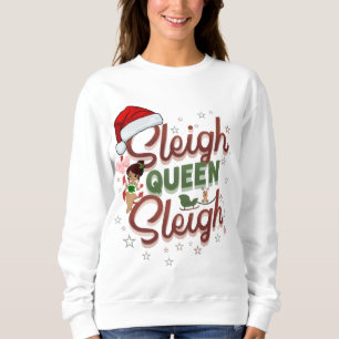 Festiver Sass Sweatshirt - Schlittenkönigin Schlit
