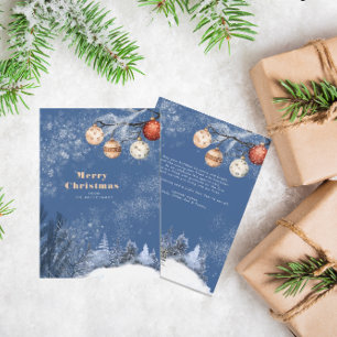 Festiver Winter Schneebedeckte Weihnachten