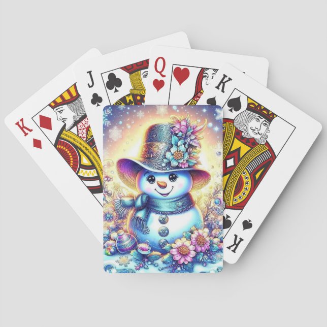Festiver Winter Spielkarten (Rückseite)