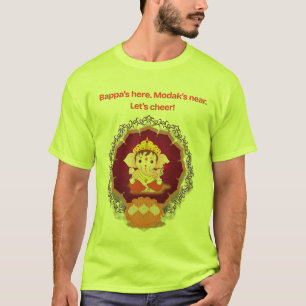 Festives Ganpati-Modak-Jubel-T-Shirt – Bappa ist h T-Shirt