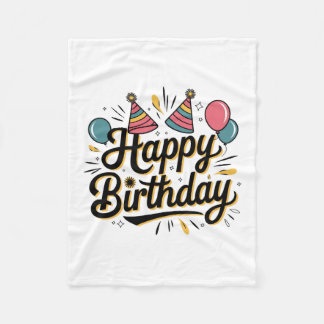 Festives Herzlichen Glückwunsch zum Geburtstag Fleecedecke