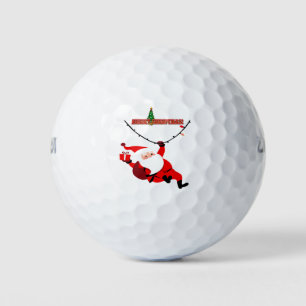 Festives Weihnachtsmann-Golf-Geschenk für Papa & O Golfball