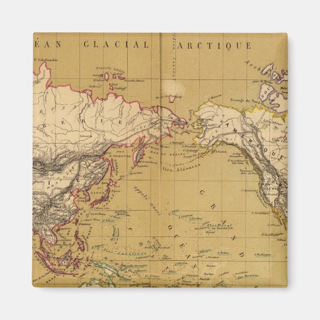 Festlandkarte Magnet (Vorne)