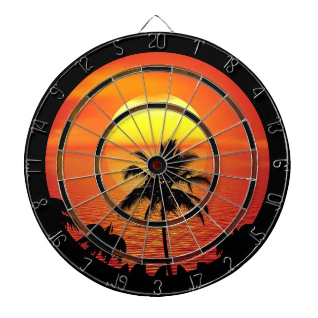 Festlegung der Strandverordnung für Sun Red Tropic Dartscheibe (vorne)