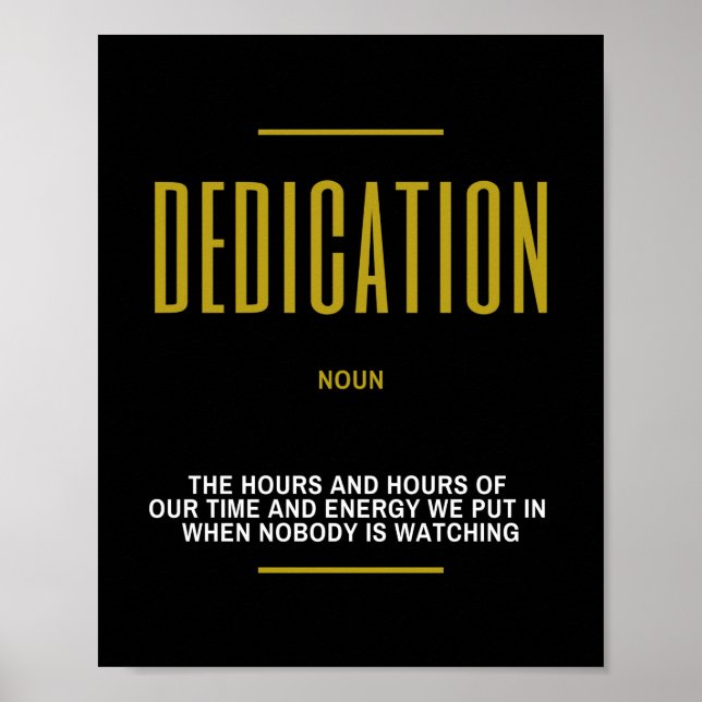 Festlegung eines inspirierenden Zitats zum Erfolg Poster (Vorne)