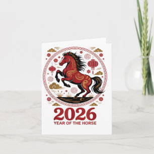 Festlich 2026 Jahr Des Pferdes Fortune Cowgirl Mon Karte