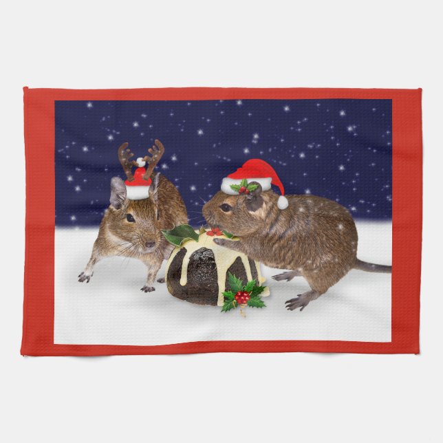 Festlich Degus Küchentuch (Horizontal)