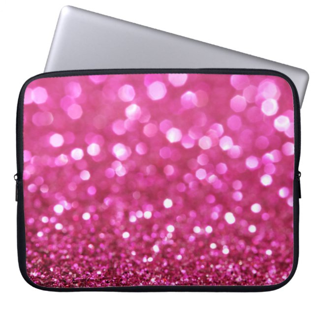 Festlich dunkles Rosa: Elegant Abstrakt. Laptopschutzhülle (Vorderseite)