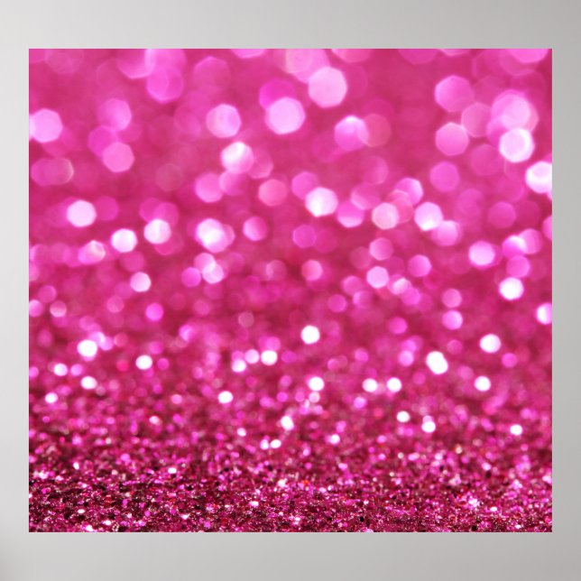 Festlich dunkles Rosa: Elegant Abstrakt. Poster (Vorne)