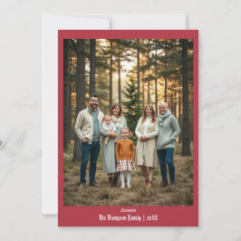 Festlich frohe Weihnachten Personalisiert Rot