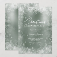 Festlich grüner weißer Schnee elegante Weihnachten