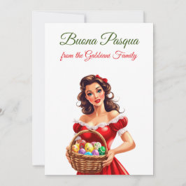 Festlich Italienisch | Happy Oaster | Buona Pasqua Feiertagskarte