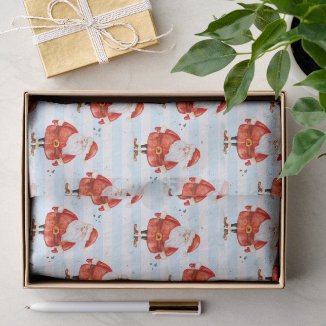 Festlich Niedlicher Weihnachtsmann Seidenpapier (Geschenk)
