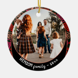 Festlich Rot - Eine Linie Weihnachtszeit Foto Ce Keramik Ornament