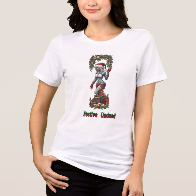 Festlich Untot Tri-Blend Shirt (Vorderseite)